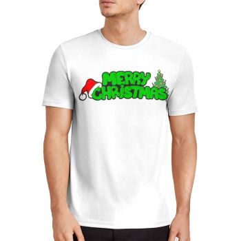 Colorful Comfortable Christmas Hat Tree Pattern 3D Printed T-Shirto