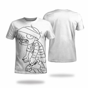 White Sexy And Slimming Skull Pattern 3D Printed T-Shirto