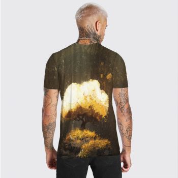 Yellow Classical Tree Fantasy World Pattern 3D Printed T-Shirto