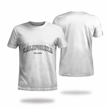 Black Playful And Lovely California Pattern 3D Printed T-Shirto