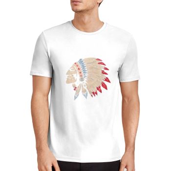 White Gorgeous And Extraordinary Face Pattern 3D Printed T-Shirto