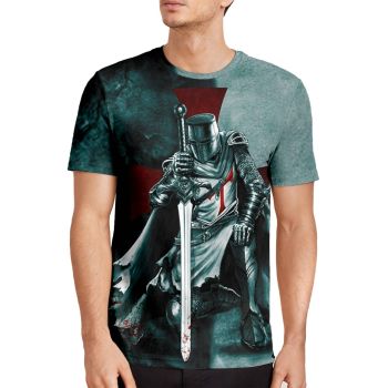 Green Vintage Chevalier? Pattern 3D Printed T-Shirto