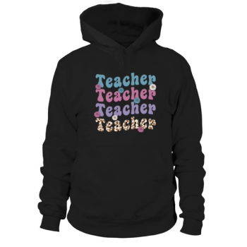 Retro Teacher Boho Back To School Hoodies