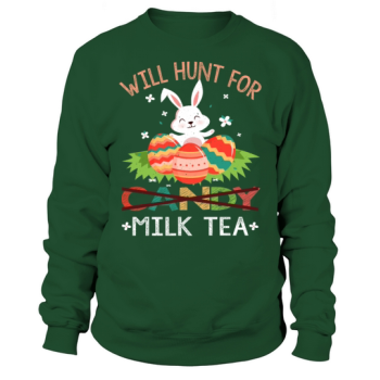 Milk Tea Kawaii Easter Bunny Easter Sunday Sweatshirt