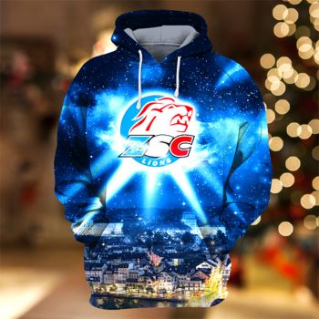 Classical And Elegance Blue Lighting Pattern Lighting Hoodie