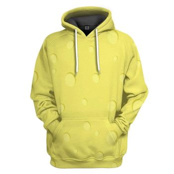 Fashion Yellow Sponges Pattern Cartoon Hoodie