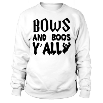 Bows And Boos Yall Halloween Costume Sweatshirt