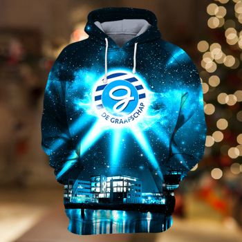 Precious And Cute Blue Lighting Pattern Lighting Hoodie