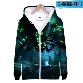 Ori and the Will of the Wisps 3D Printed Zipper Hoodies