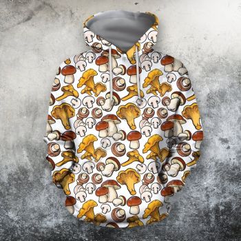  Precious Brown Mushroom Pattern Mushroom Hoodie