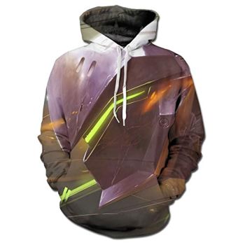 Overwatch Hoodie &#8211; Genji 3D Print Hooded Pullover Sweatshirt