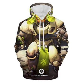 Overwatch Hoodie &#8211; Orisa 3D Print Hooded Pullover Sweatshirt