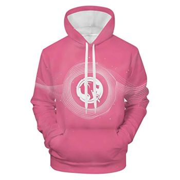 Overwatch Hoodie &#8211; Overwatch League 3D Print Pink Hooded Pullover Sweatshirt