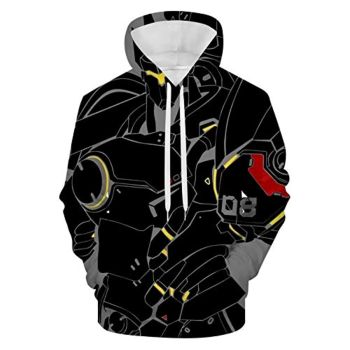 Overwatch Hoodie &#8211; Reinhardt 3D Print Hooded Pullover Sweatshirt