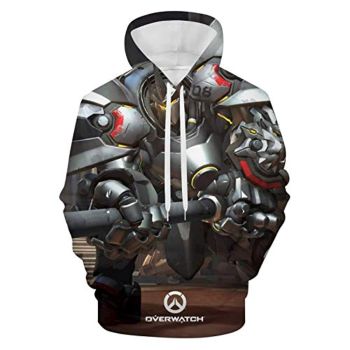 Overwatch Hoodie &#8211; Reinhardt 3D Print Hooded Pullover Sweatshirt