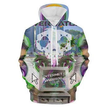 Overwatch Hoodie &#8211; Sombra 3D Print Hooded Pullover Sweatshirt