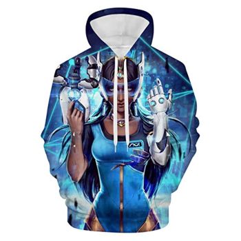 Overwatch Hoodie &#8211; Symmetra 3D Print Hooded Pullover Sweatshirt