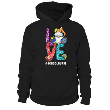 School Nurse Gnome Bunny Easter Day Easter Sunday Hoodies