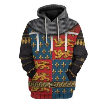 Fashion Orange Belt Pattern Animals Hoodie