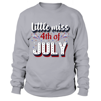 Little Miss 4th Of July Sweatshirt