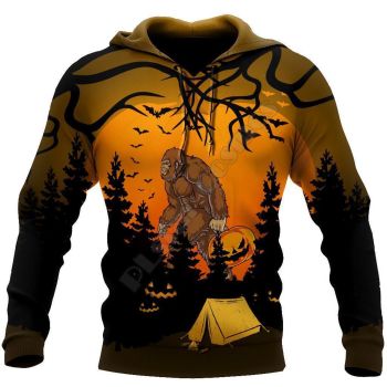 Gorgeous Brown Gorilla Pattern Halloween Hoodie