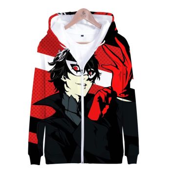 Persona 5 Zipper Hoodie &#8211; Hooded Jacket Sweatshirt