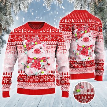 Pig Lovers Christmas Gift All Over Print 3D Sweater