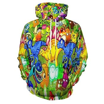 Plants vs Zombies Hoodies &#8211; 3D Print Pullover Gaming Hoodie