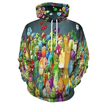 Plants vs Zombies Hoodies &#8211; 3D Print Pullover Gaming Hoodie