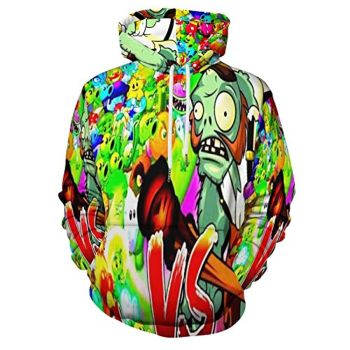 Plants vs Zombies Hoodies &#8211; 3D Print Pullover Gaming Hoodie