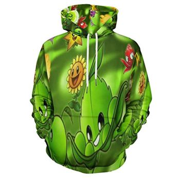 Plants vs Zombies Hoodies &#8211; 3D Print Pullover Gaming Hoodie