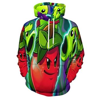 Plants vs Zombies Hoodies &#8211; 3D Print Pullover Gaming Hoodie