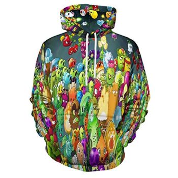 Plants vs Zombies Hoodies &#8211; 3D Print Pullover Gaming Hoodie