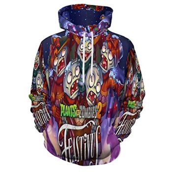 Plants vs Zombies Hoodies &#8211; 3D Print Pullover Gaming Hoodie