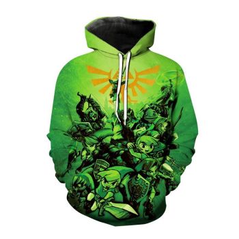 Popular Game Hoodies &#8211; The Legend Of Zelda 3D Print Hooded Sweatshirt
