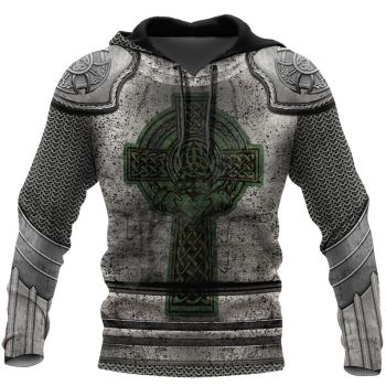 Pretty Black Crosses Pattern Armor Hoodie