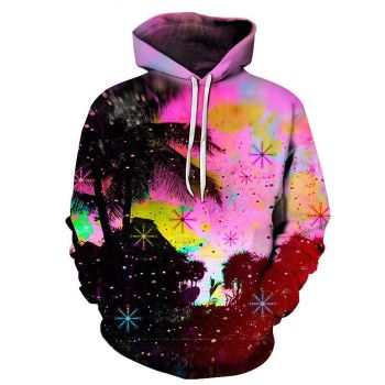 Hut Village 3D Sweatshirt Hoodie Pullover