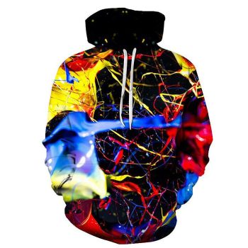 Paint Splatter 3D Sweatshirt Hoodie Pullover
