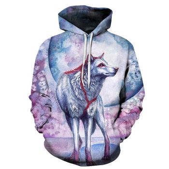 Wolf 3D Sweatshirt, Hoodie, Pullover