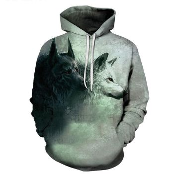 Dark Conscience Wolf 3D Sweatshirt Hoodie Pullover