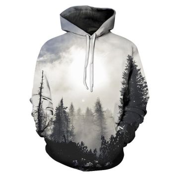 Forest Trees 3D Sweatshirt Hoodie Pullover