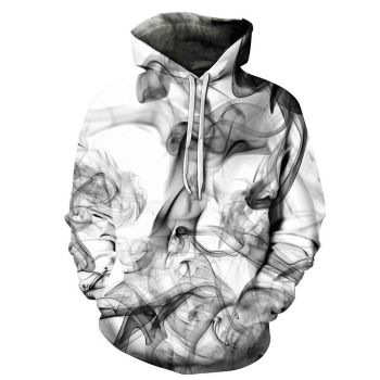 Black Smoke 3D Sweatshirt Hoodie Pullover