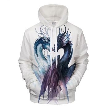 Ying Yang Dragon 3D Sweatshirt Hoodie Pullover