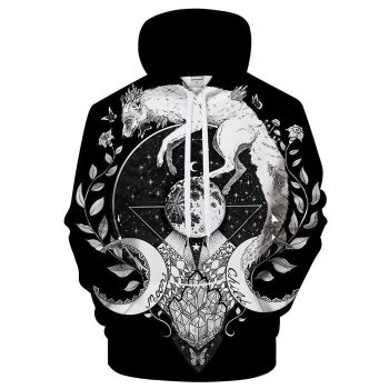 Moon Child Art 3D Hoodie Sweatshirt Pullover