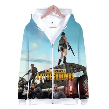 PUBG 3D Zipper Pullover &#8211; Game Playerunknown&#8217;s Battlegrounds Hoodies