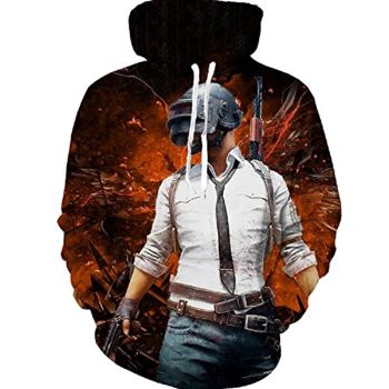 PUBG Hoodies &#8211; 3D Print Game Playerunknown&#8217;s Battlegrounds Pullover with Pockets