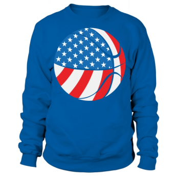 Basketball 4th Of July American Sweatshirt