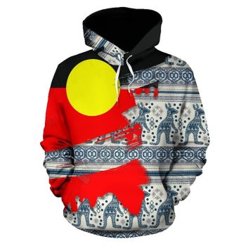 Oversize Colorful Moon Pattern Animals Hoodie