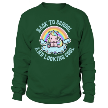 Back to School and Looking Cool Kawaii Unicorn Sweatshirt