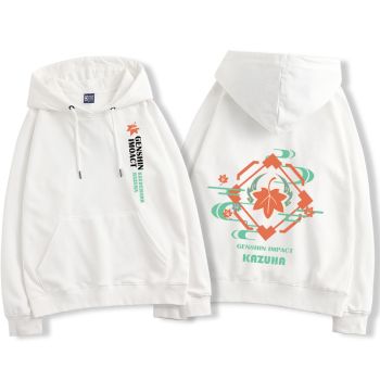 High-Quality Genshin Impact Kazuha Anime The White Hoodie